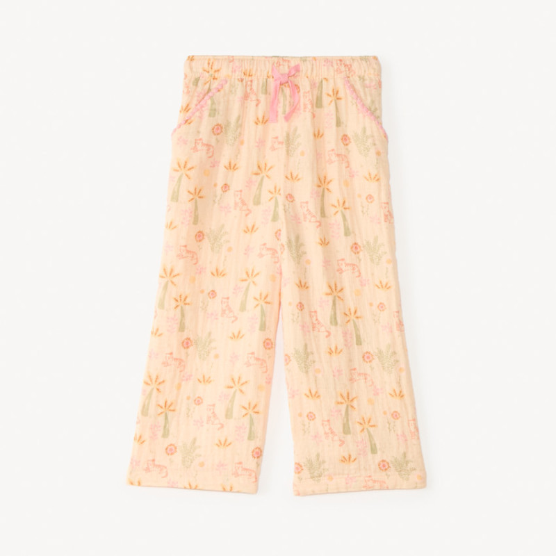 Pantalon large imprimé fantaisie pour bébé fille