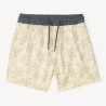 Short de bain à rayures avec imprimé palmier garçon