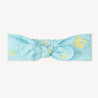 Bandeau en toile imprimé fleurs d'hibiscus pour bébé fille