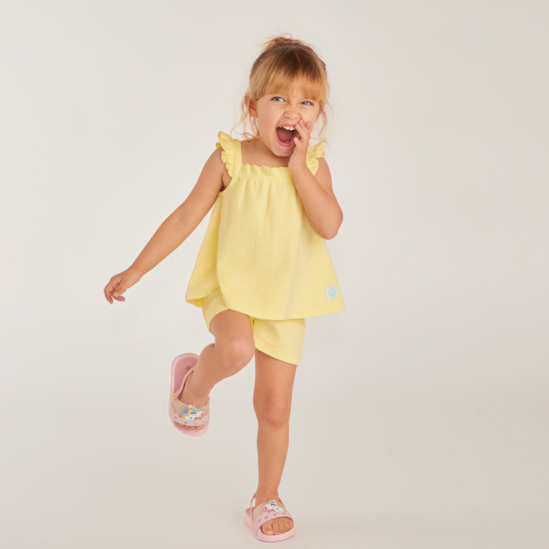 Ensemble 2 pièces tunique + short en maille fantaisie uni po