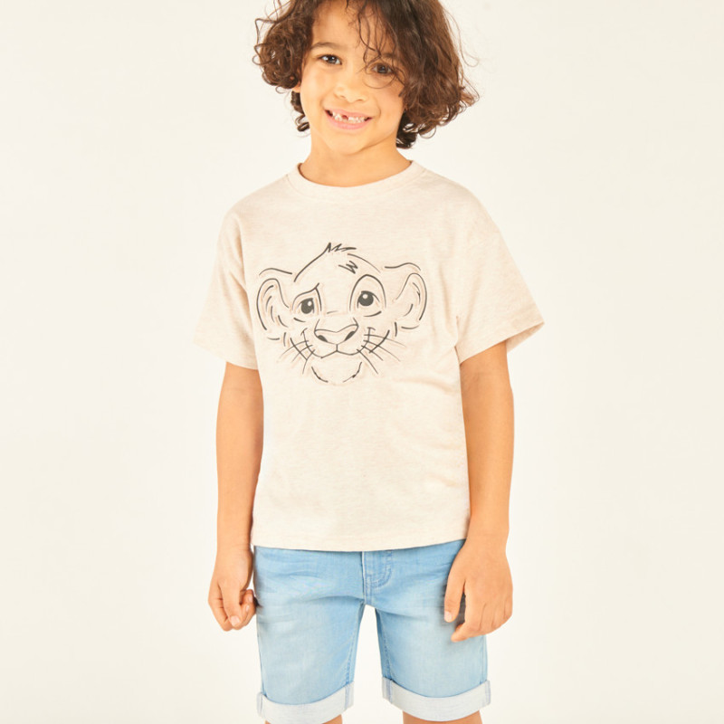 T-shirt manches courtes print Le Roi Lion Disney garçon