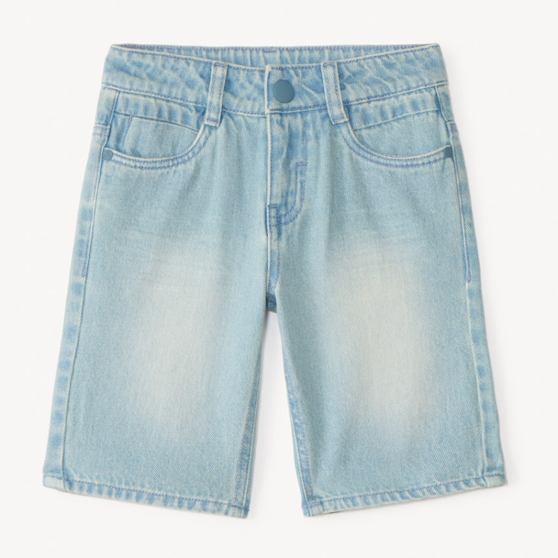 Short en jean clair garçon