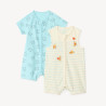 Lot de 2 combishorts zippés Winnie l’Ourson Disney pour bébé