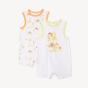 Lot de 2 combinaisons courtes motif safari pour bébé garçon