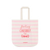 Tote Bag cherry à rayures