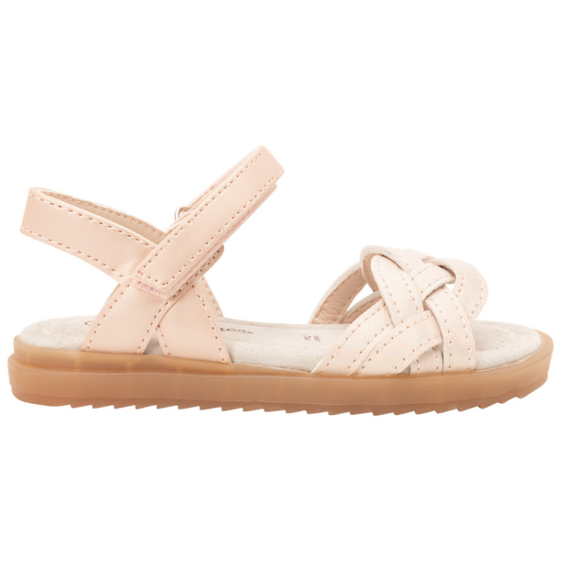 Sandales velcro à brides entrelacées fille