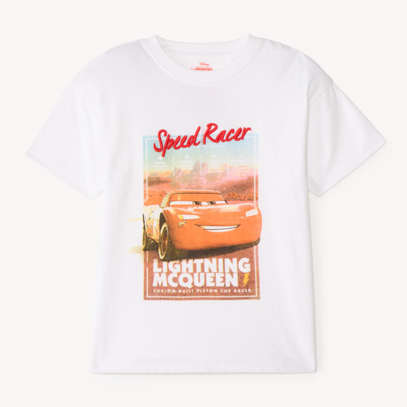 T-shirt manches courtes 1/2 oversize Flash McQueen Disney-Pi