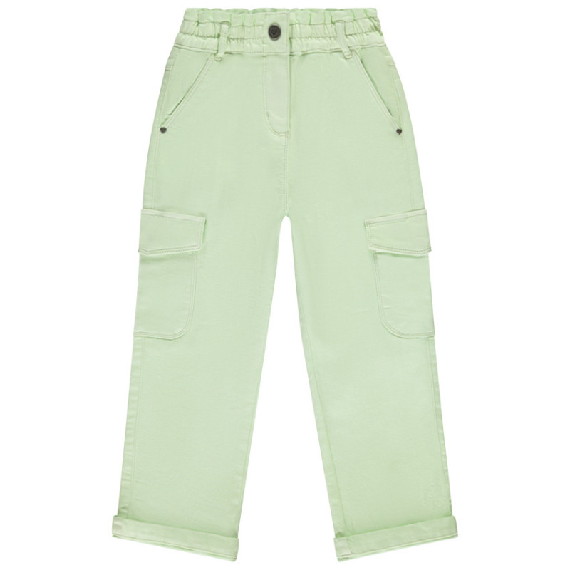 Jean overdyed large avec style cargo fille