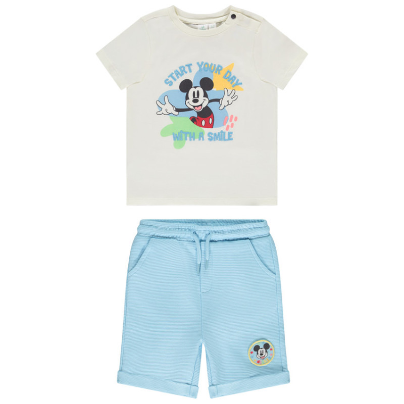 Ensemble t-shirt + bermuda Mickey Disney pour bébé garçon