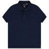 Polo manches courtes uni en coton piqué garçon