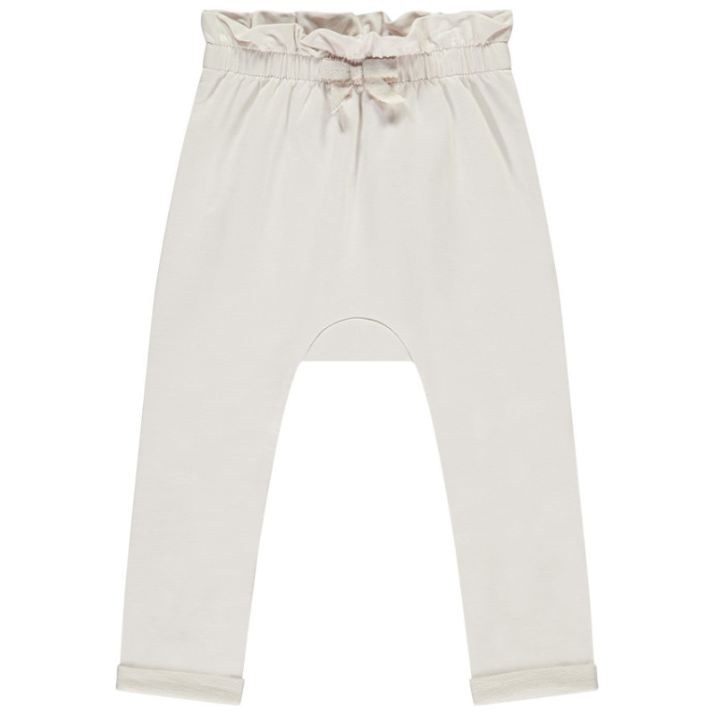 Pantalon de jogging uni avec nœud fantaisie pour bébé fille