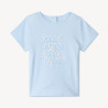 T-shirt manches courtes uni avec print pour bébé fille