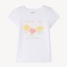 T-shirt manches courtes print fantaisie pailletées fille