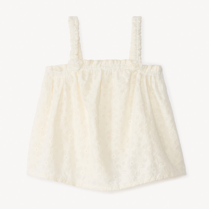 Débardeur en broderie anglaise fille