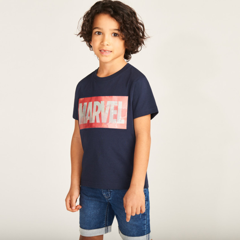 T-shirt manches courtes print lenticulaire Avengers Marvel g