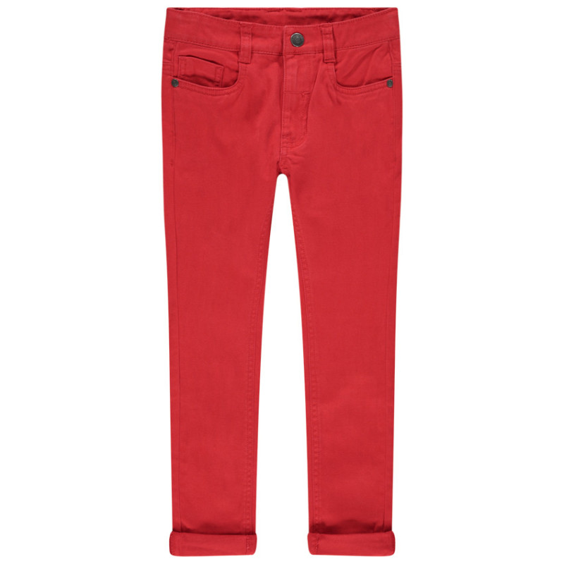 Pantalon slim en twill effet crinkle garçon