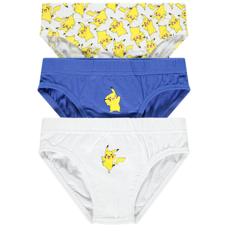 Lot de 3 slips Pikachu Pokémon garçon