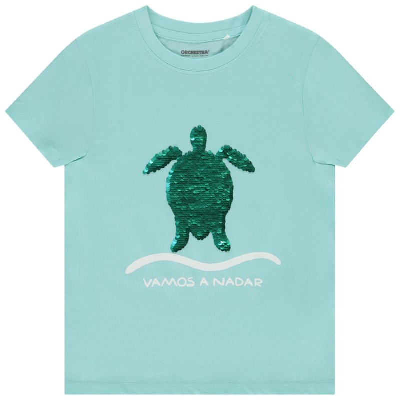 T-shirt manches courtes à sequins magiques garçon