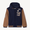 Veste à capuche et col teddy contrecollé garçon