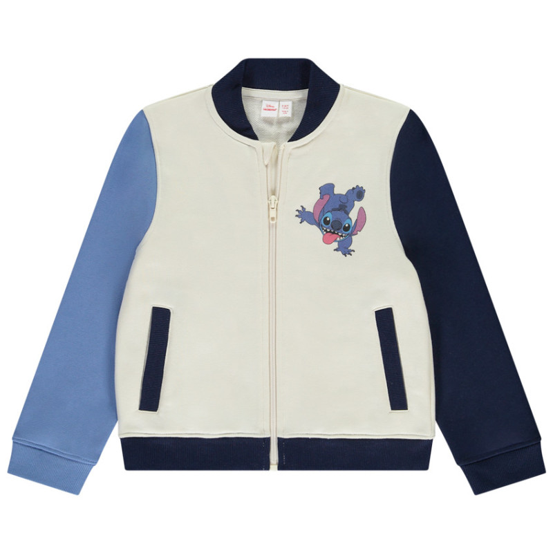 Veste style bomber effet colorblock Stitch Disney garçon