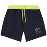 Short de bain en microfibre bicolore et printé garçon