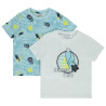 Lot de 2 t-shirts manches courtes fantaisie garçon