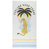 Serviette de plage en éponge motif léopard garçon