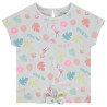 T-shirt manches courtes imprimé effet noué pour bébé fille