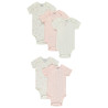 Lot de 5 bodies manches courtes fantaisie pour bébé fille av