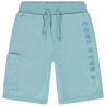 Bermuda en maille uni et puff print garçon