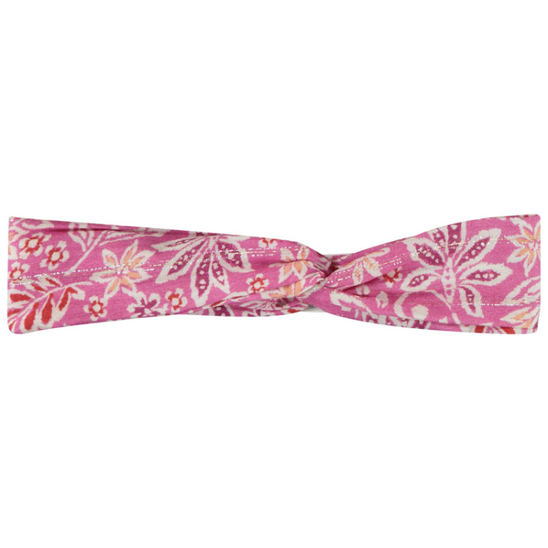Bandeau effet croisé et scintillant imprimé floral fille