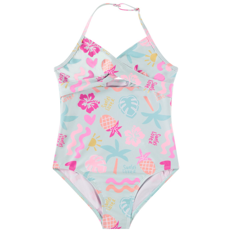 Maillot de bain 1 pièce imprimé arty fille