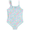 Maillot de bain 1 pièce imprimée fleurs fille