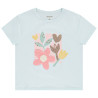 T-shirt manches courtes à broderie bouclette fille
