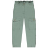 Pantalon cargo en toile finition volantée fille