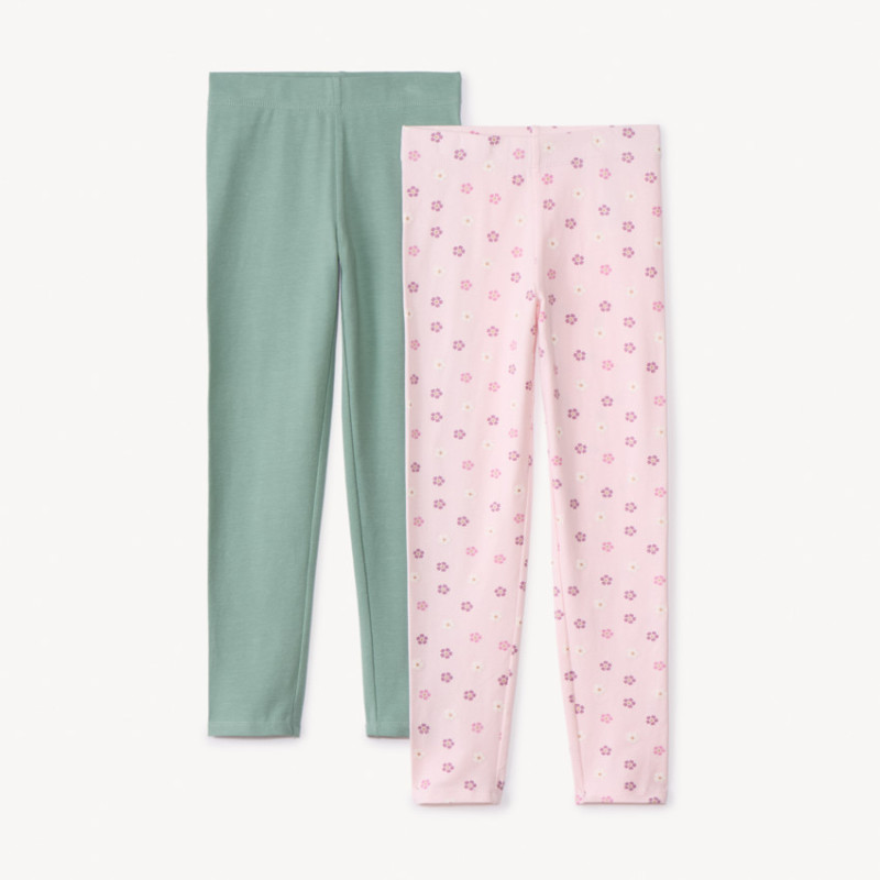 Lot de 2 leggings fantaisie fille