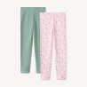 Lot de 2 leggings fantaisie fille