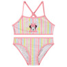 Maillot de bain 2 pièces rayé à print Minnie Disney fille