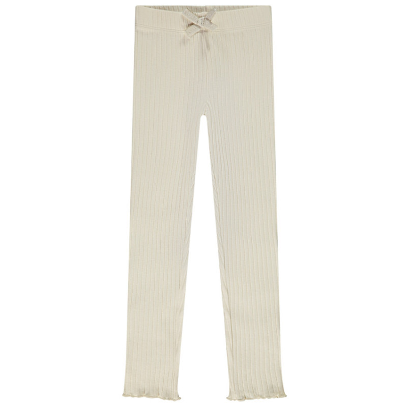 Legging côtelé à nœud fille