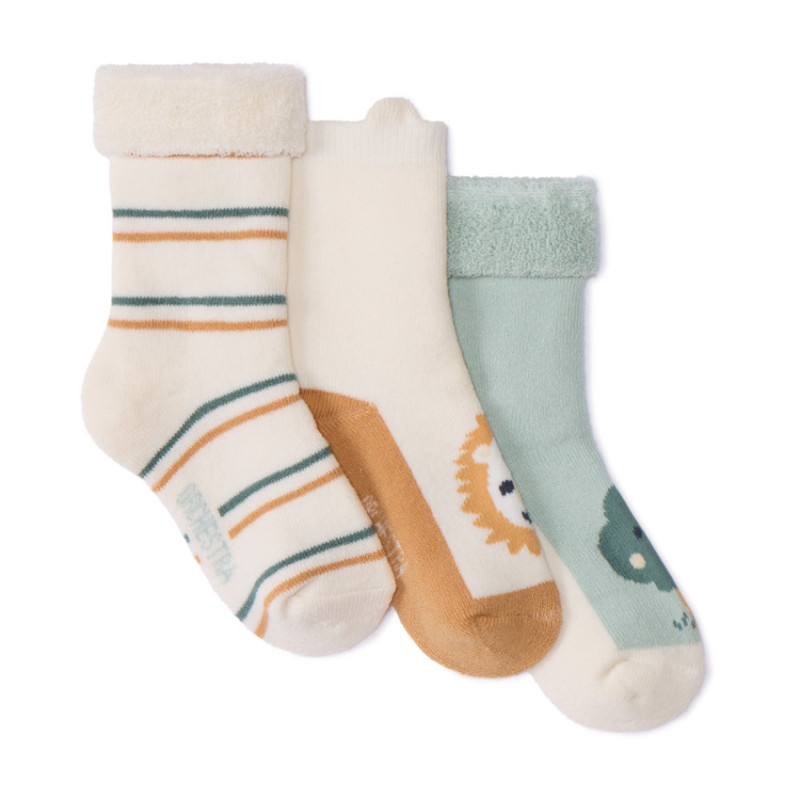 Lot de 3 paires de chaussettes bouclette fantaisie pour bébé