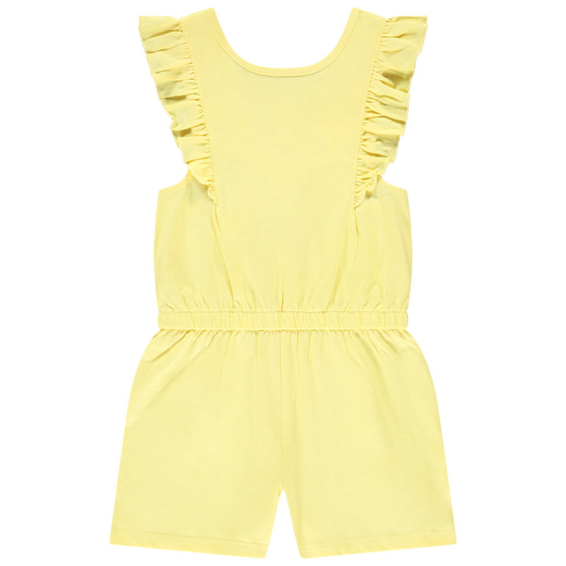 Combi-short sans manches avec volants fille