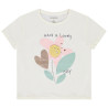 T-shirt manches courtes à broderie bouclette fille