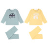 Lot de 2 pyjamas 2 pièces en jersey print véhicule pour bébé