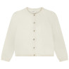 Gilet en tricot uni et lurex fille