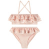 Maillot de bain 2 pièces à volants fille