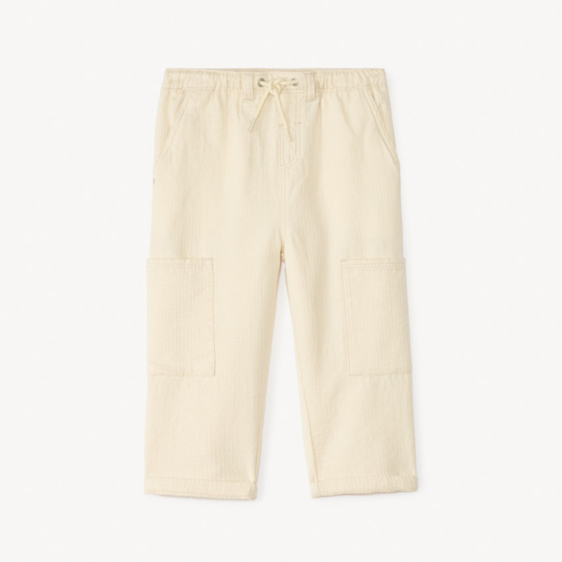Pantalon droit en toile avec poches cargo pour bébé garçon