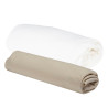 Lot de 2 draps housses - 60x120 cm