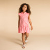 Robe manches courtes imprimé fleuri fille