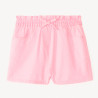 Short en toile coloris uni fille