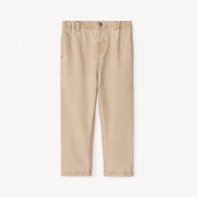 Pantalon en toile armurée unie pour bébé garçon